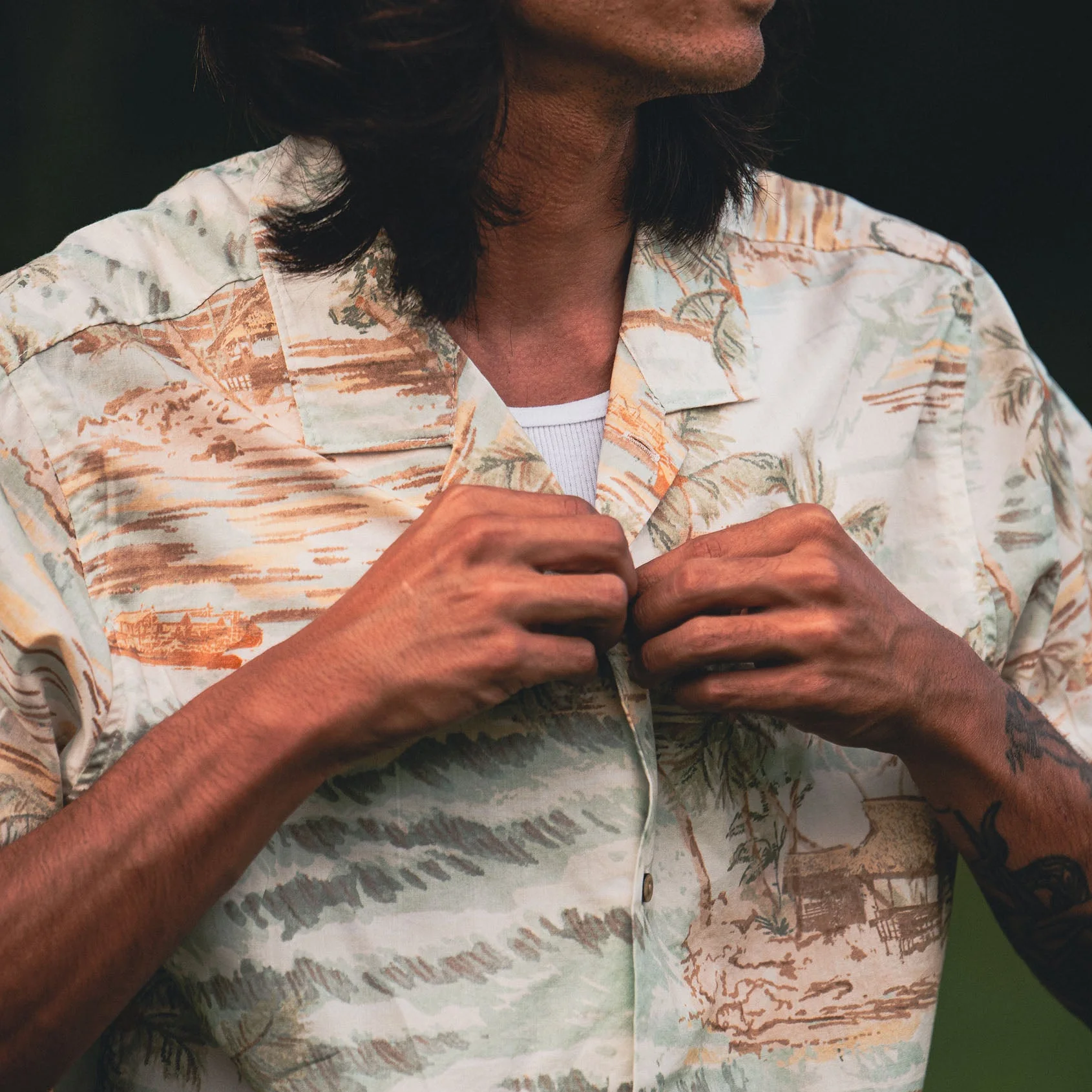 Gonzo Short Sleeve Button Up Shirt - Seafoam - Image 3