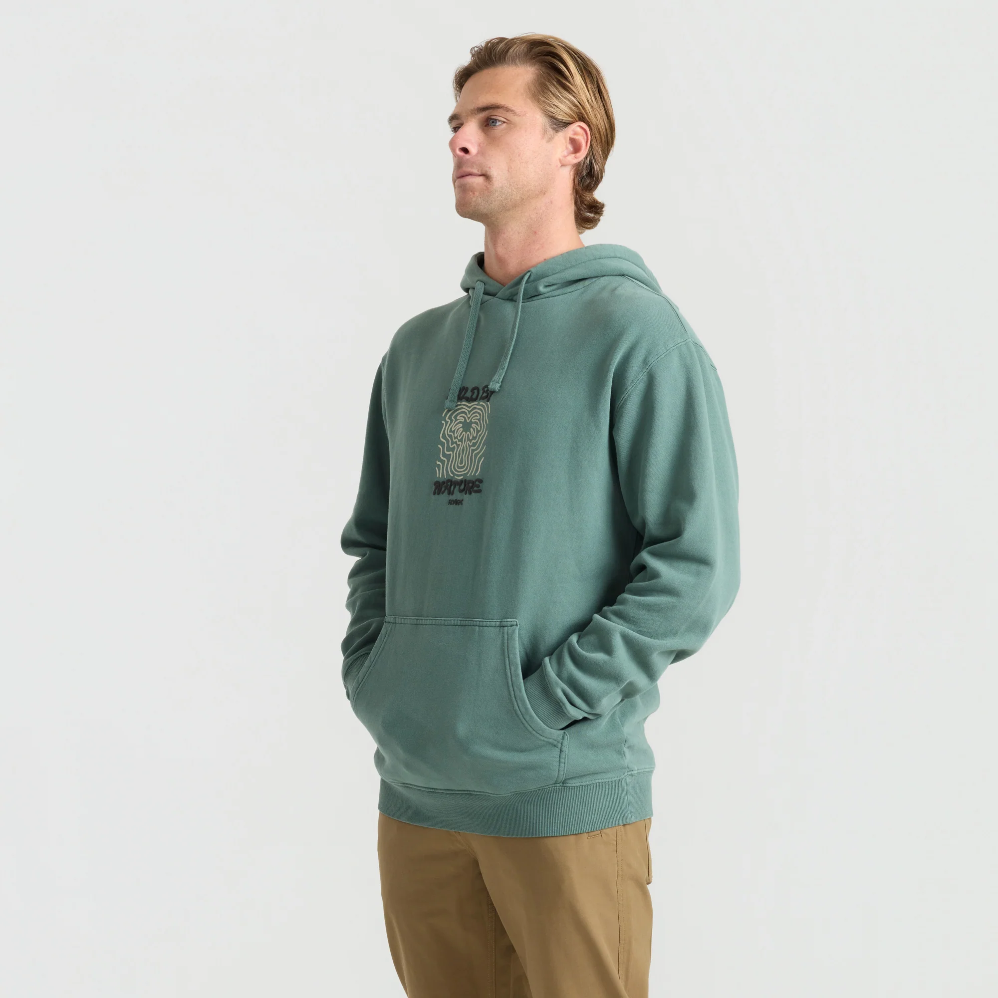 Wild By Nature Hoodie - Slate Green - Image 4