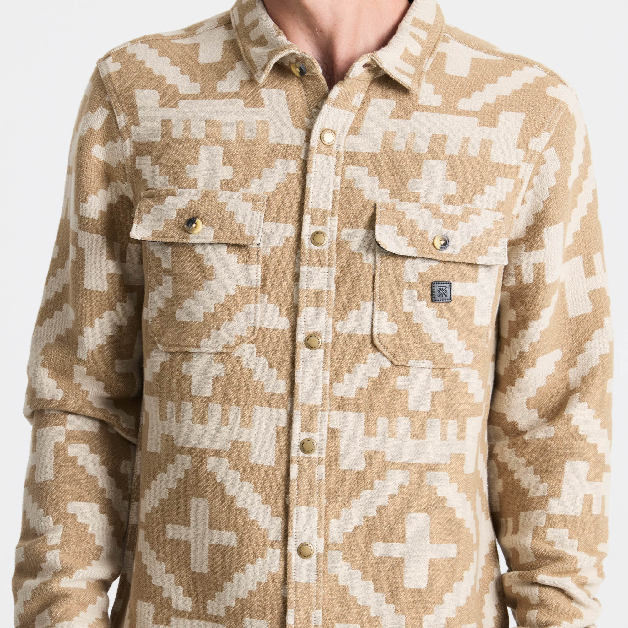 Nordsman Jacquard Flannel - Light Khaki - Image 6