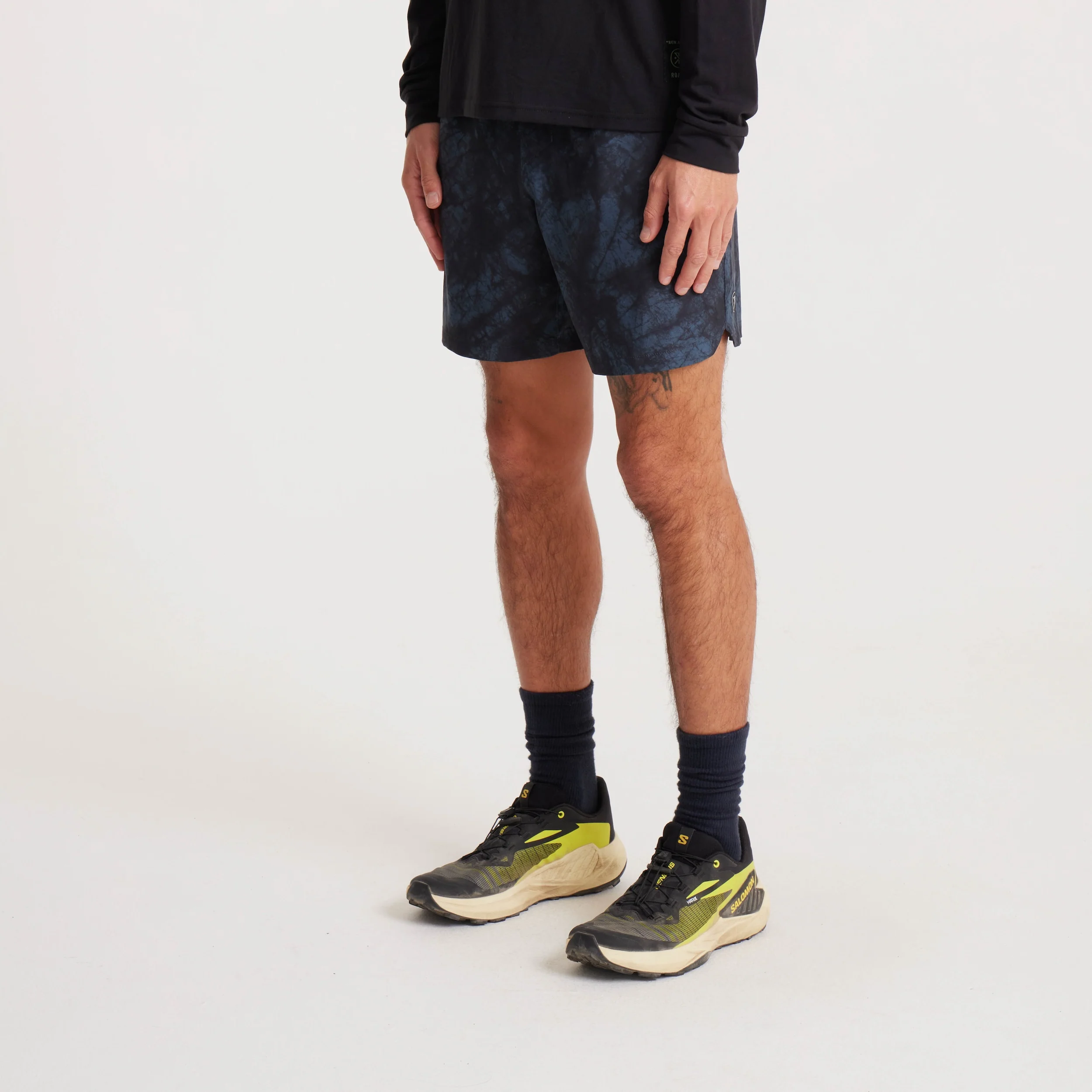 Serrano 7" Active Stretch Shorts - Navy Tie Die - Image 4